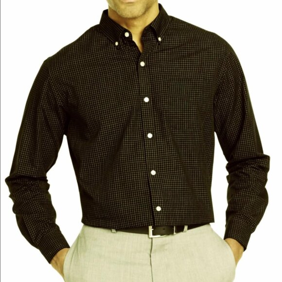 NWT Chaps Spruce Green Check Button Down Dress Shirt sz M Orig$80+Tax - Picture 5 of 5